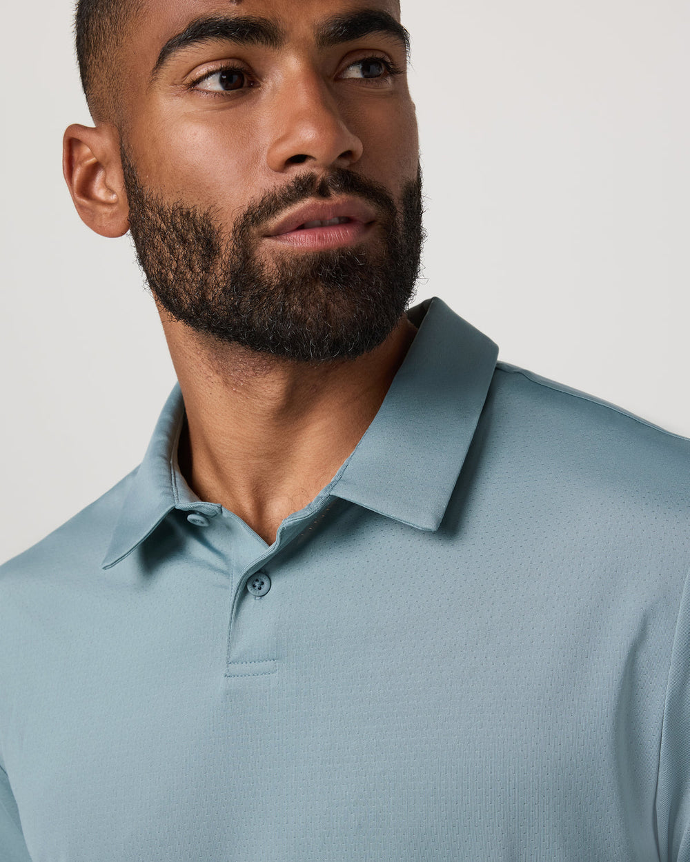 Vuori Short Sleeve Viewpoint Polo 2.0 Men's Mist Polo Shirt