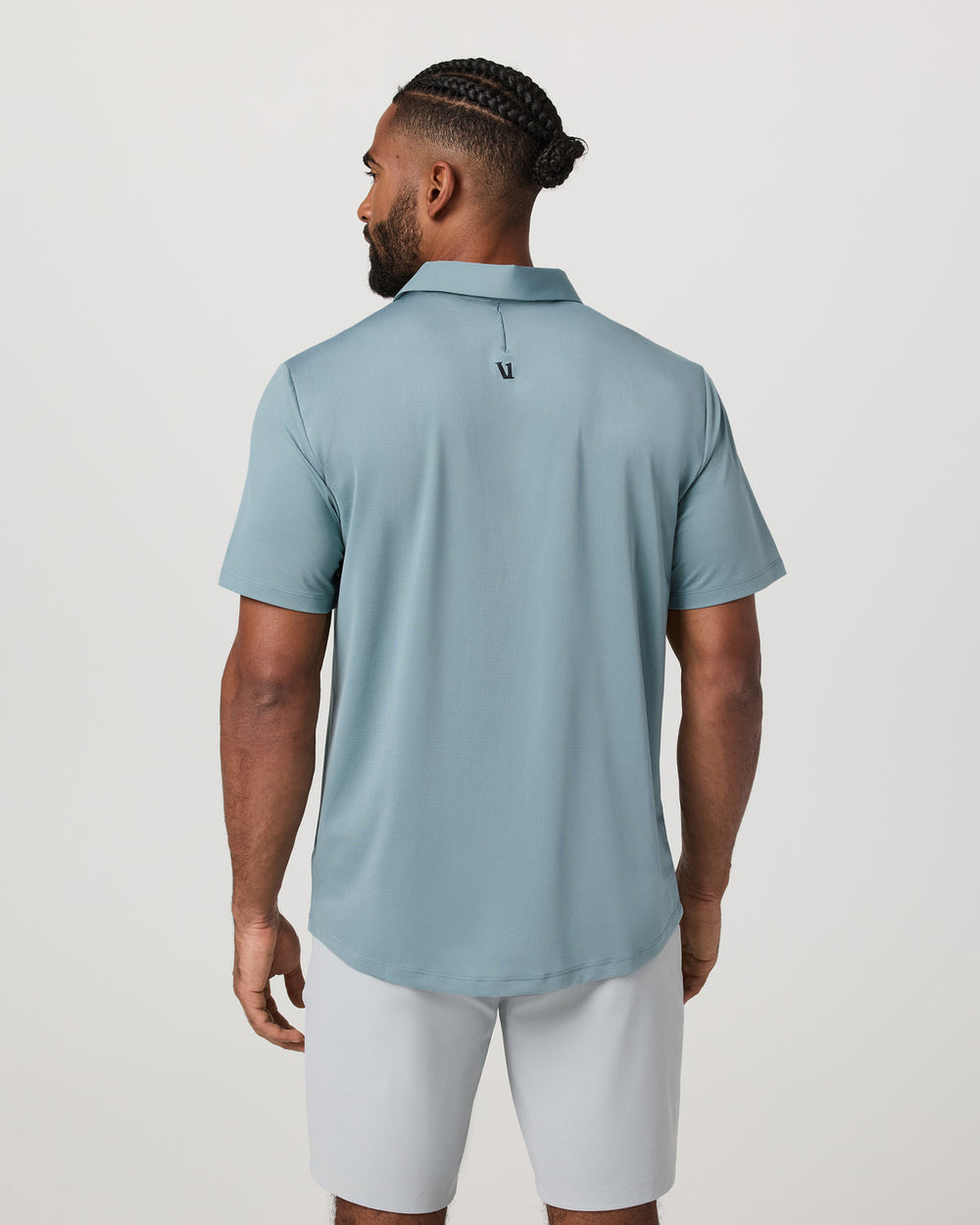 Vuori Short Sleeve Viewpoint Polo 2.0 Men's Mist Polo Shirt