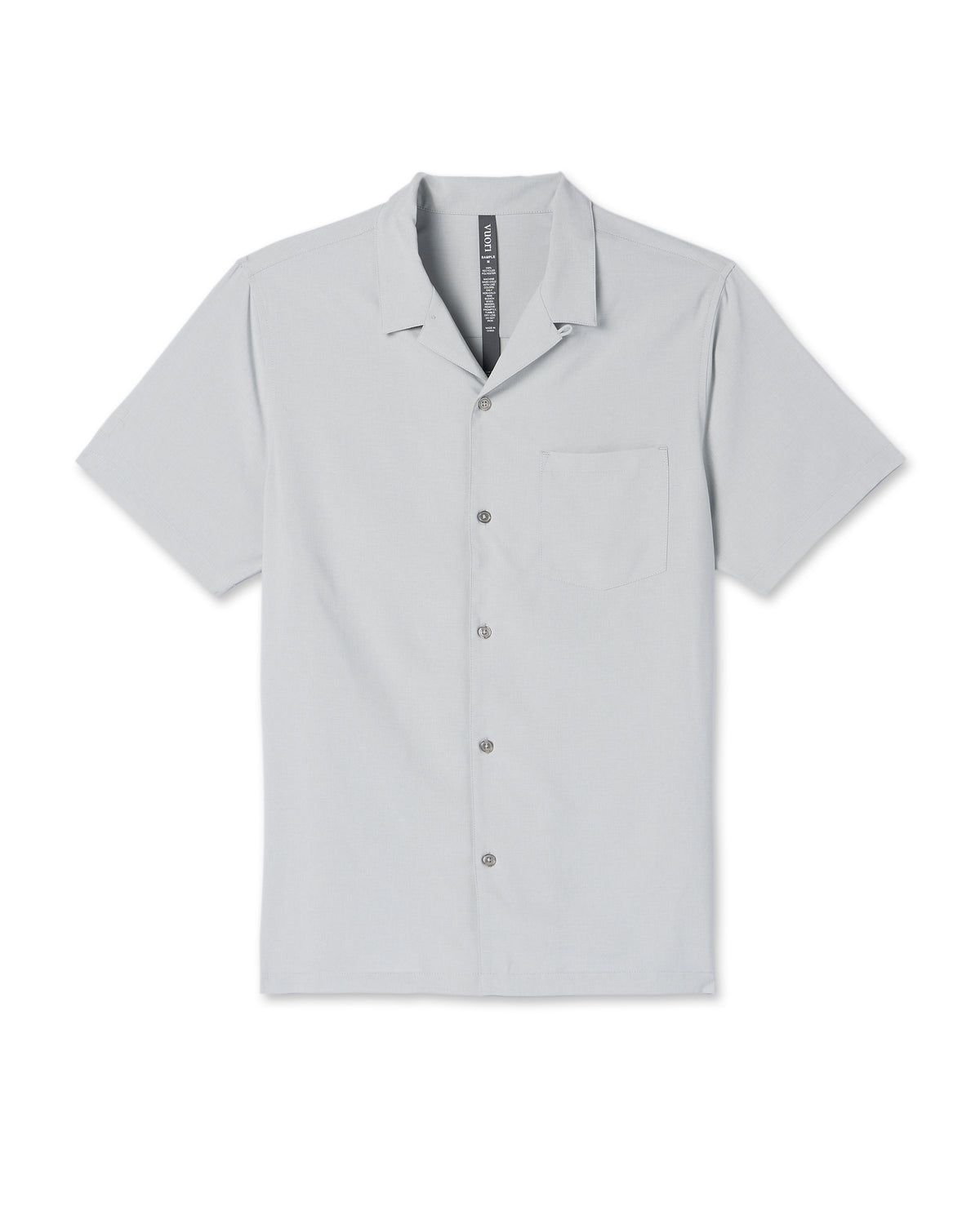 Vuori Seaport Button Down Men's Sky Grey Short-Sleeve