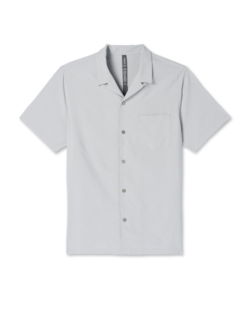 Vuori Seaport Button Down Men's Sky Grey Short-Sleeve