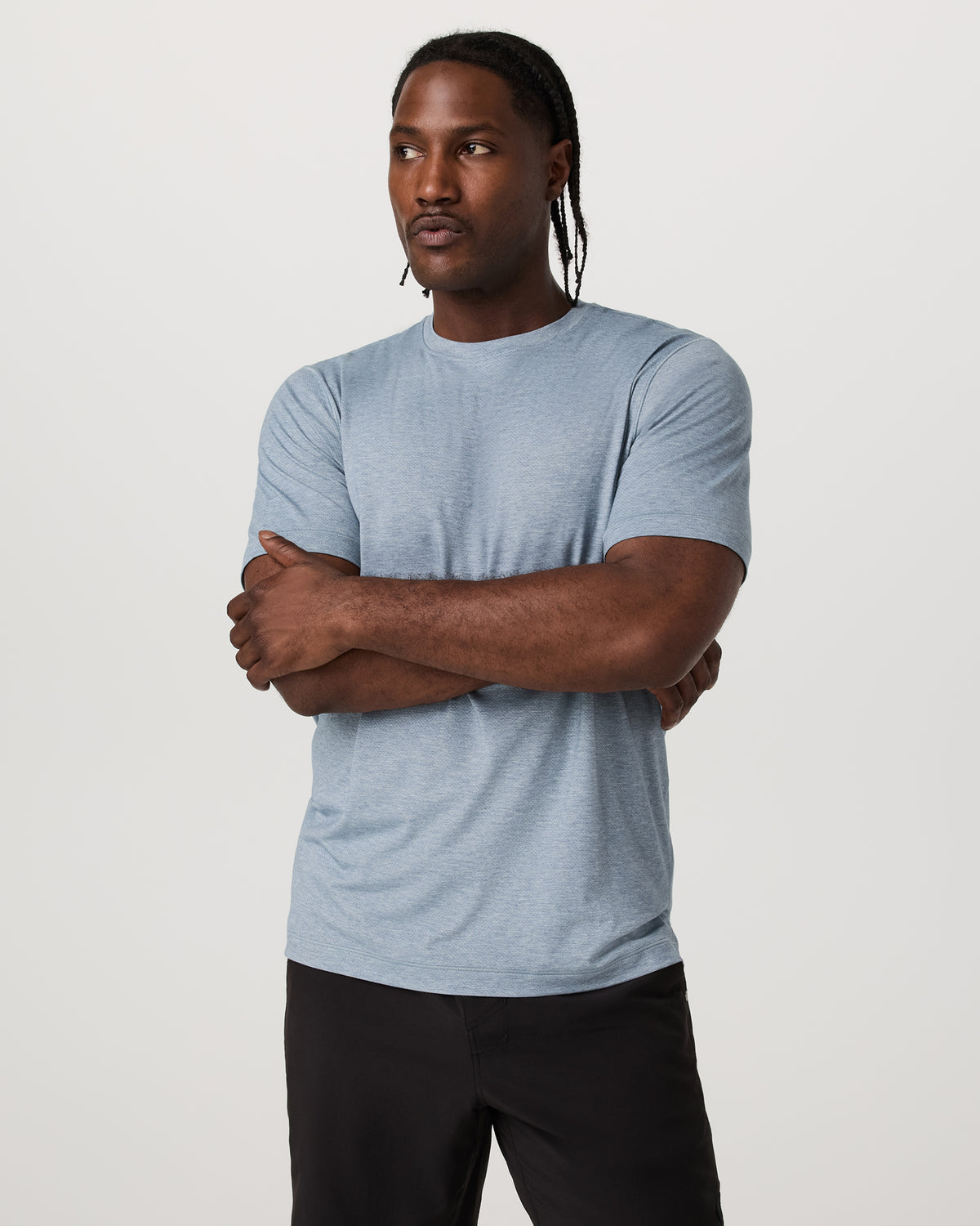 Vuori Short Sleeve Everyday Tee Men's Sea Glass Heather Tee