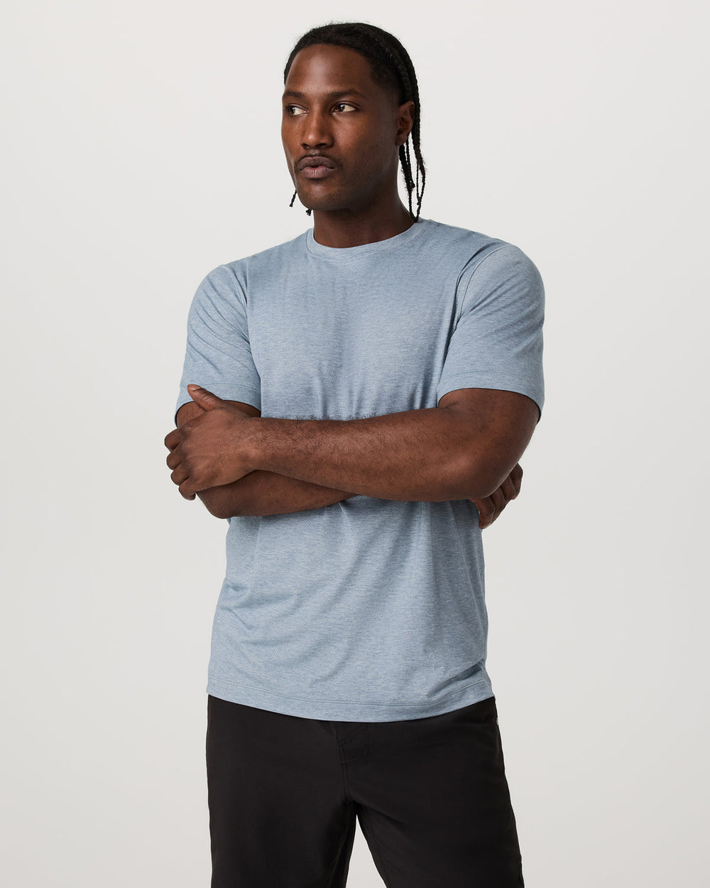 Vuori Short Sleeve Everyday Tee Men's Sea Glass Heather Tee