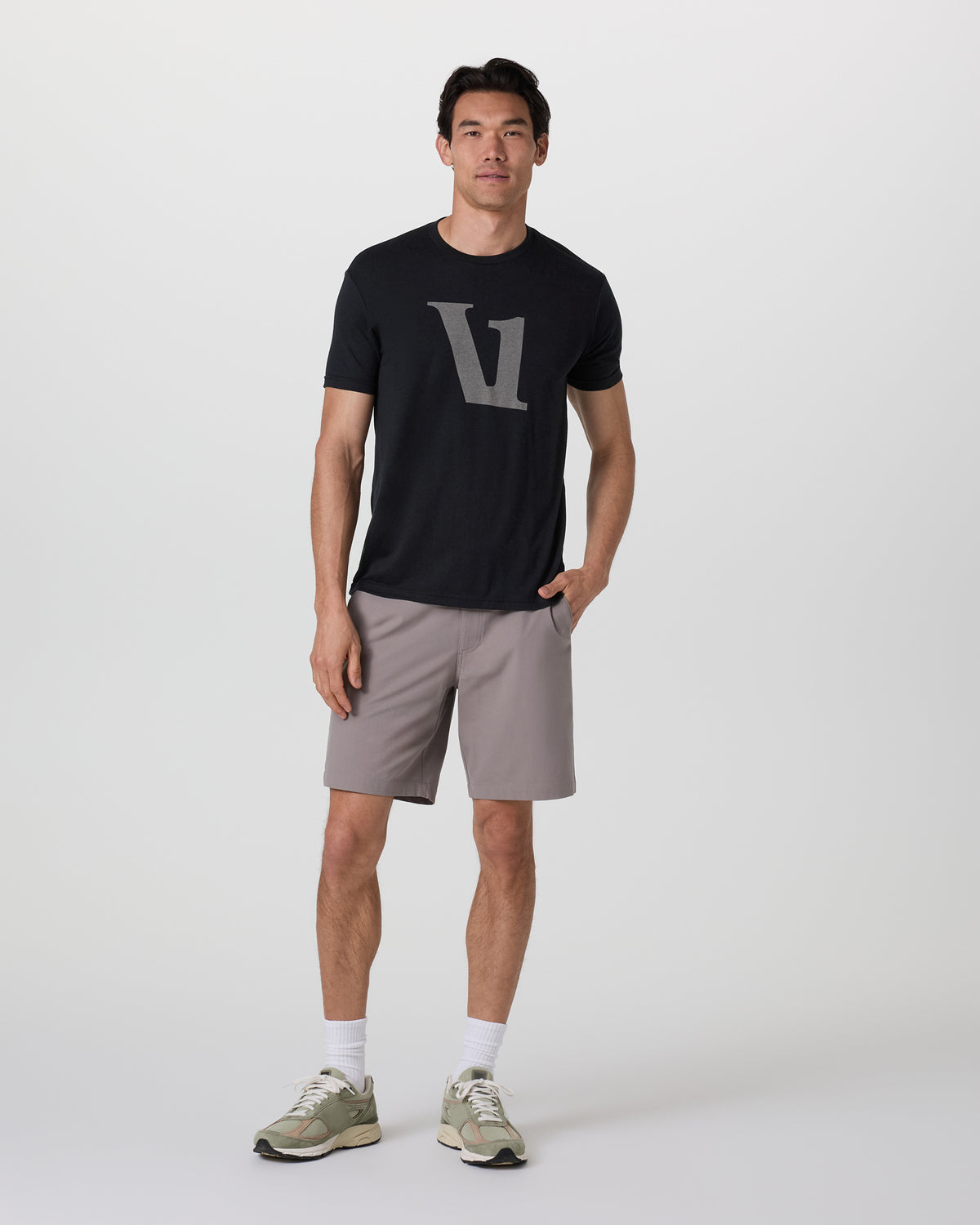 Vuori V1 Logo Tee Men's Black Graphic Tee