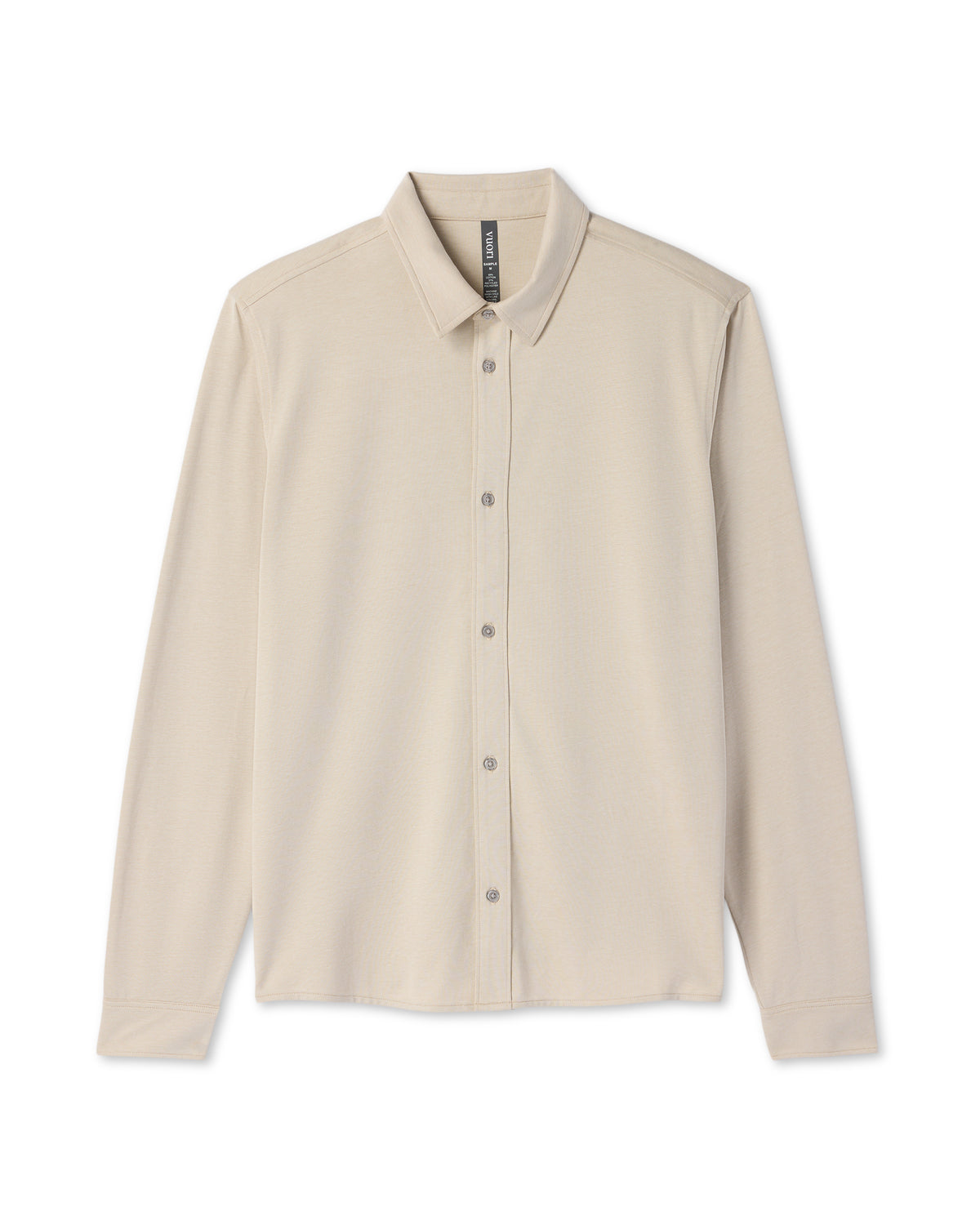 Vuori Long Sleeve Knit Oxford Button Down Men's Trench Shirt