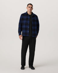 Vuori Long Sleeve Flannel Button Down Men's Blue Coast Shirt