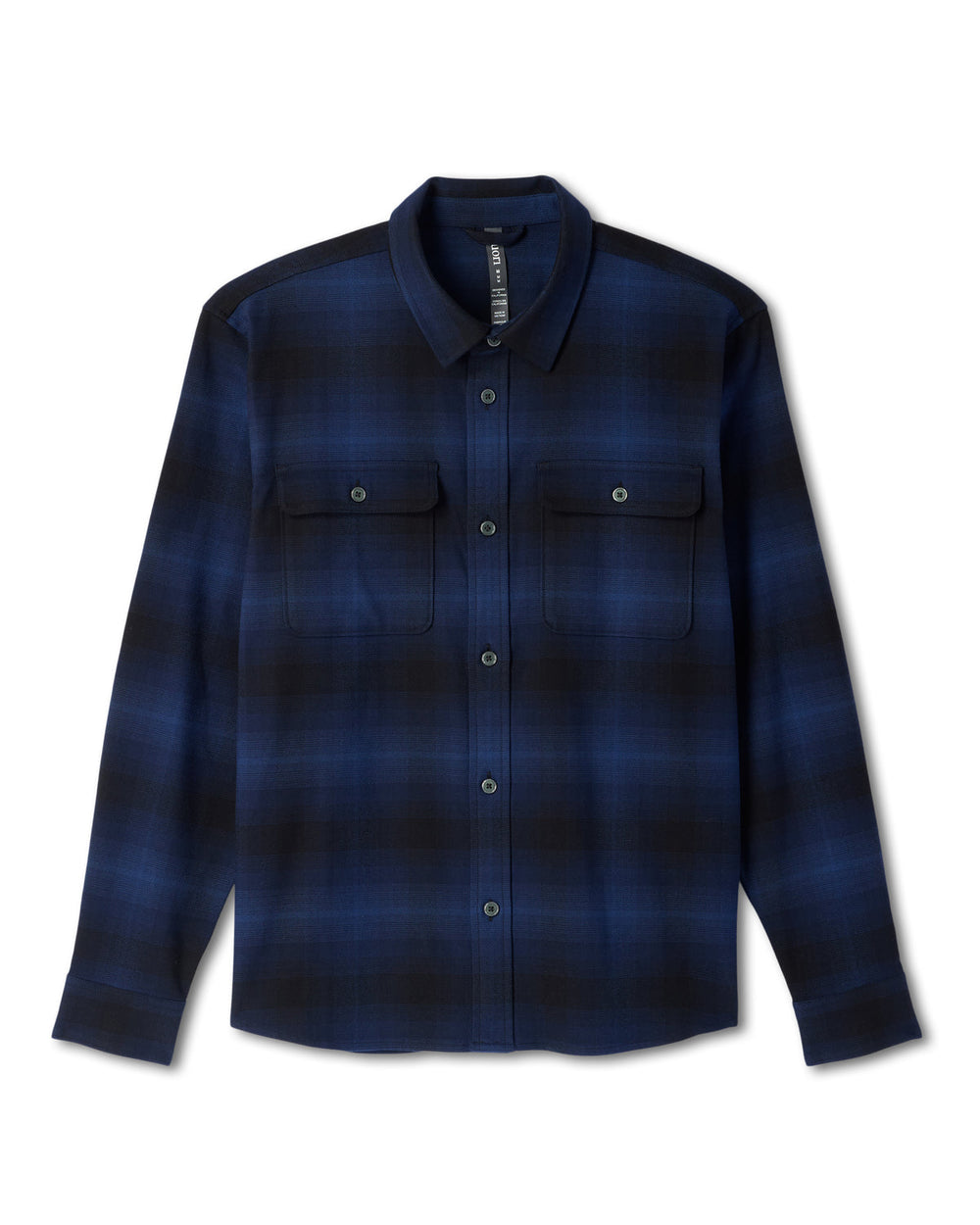 Vuori Long Sleeve Flannel Button Down Men's Blue Coast Shirt
