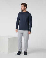 Vuori Long Sleeve Ponto Performance Tee Midnight Heather