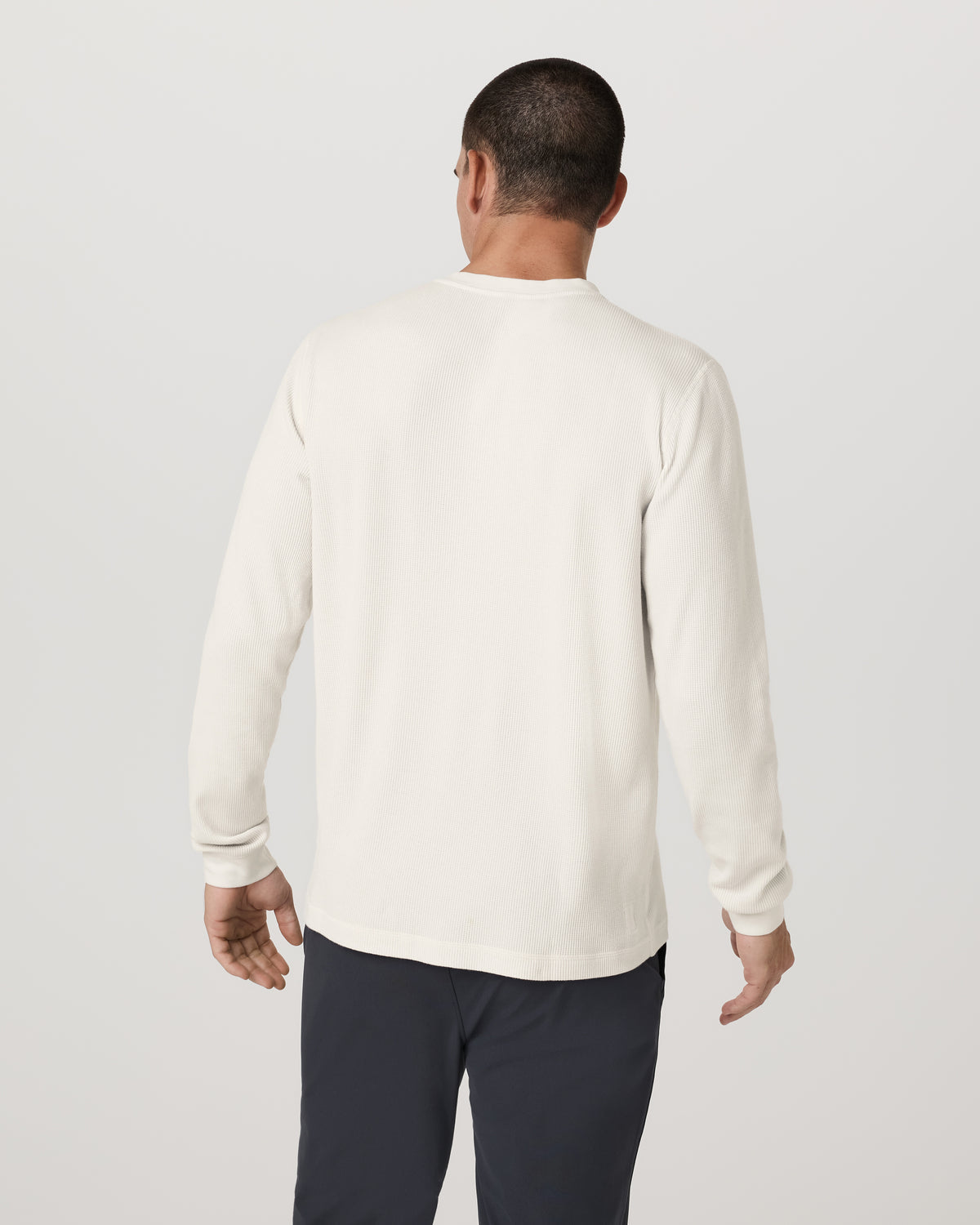 Vuori Waffle Henley Men's Marshmallow Henley Top