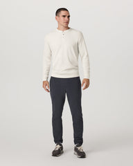 Vuori Waffle Henley Men's Marshmallow Henley Top