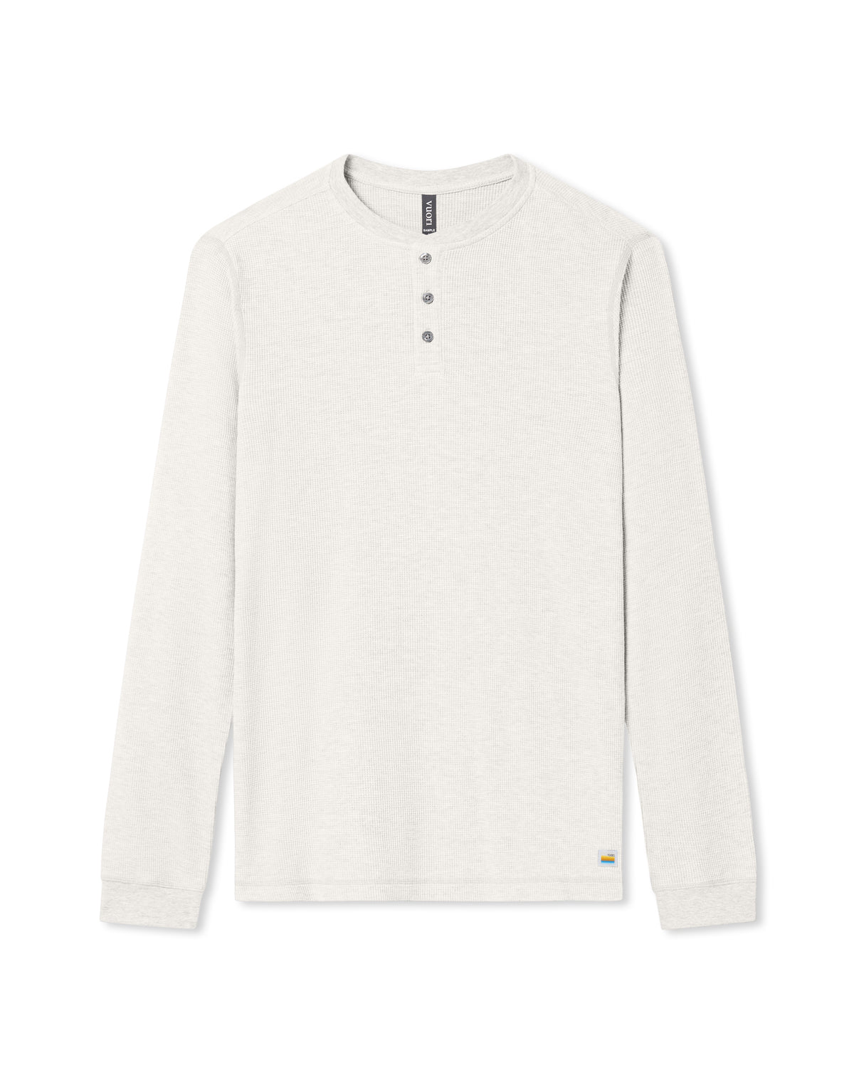Vuori Waffle Henley Men's Marshmallow Henley Top