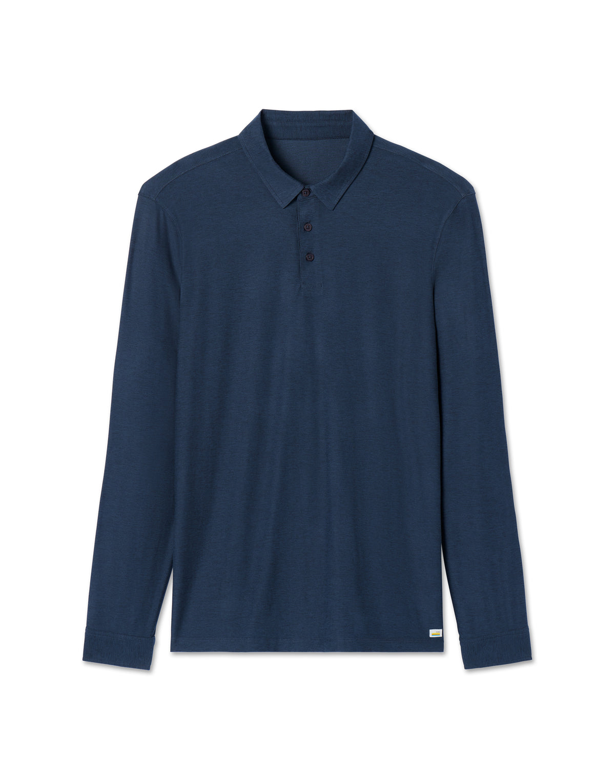 Vuori Long Sleeve Strato Tech Polo Navy Heather Blue Polo
