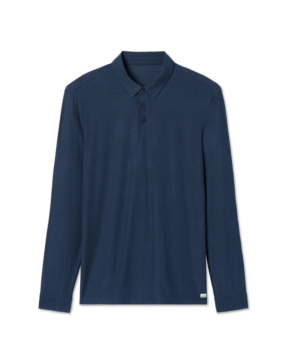 Vuori Long Sleeve Strato Tech Polo Navy Heather Blue Polo