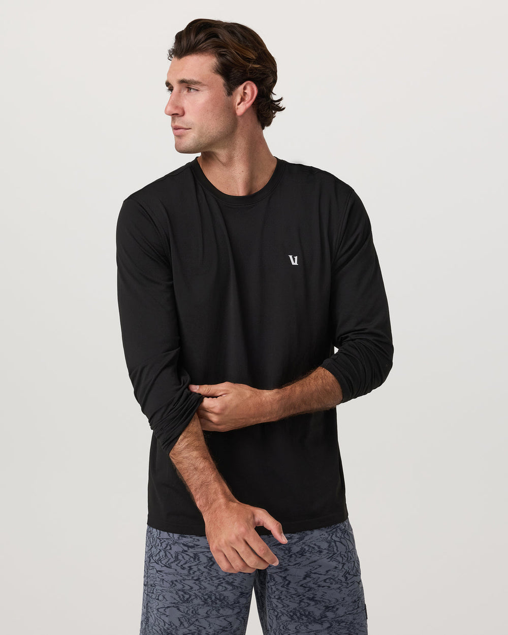 Vuori Men's Long Sleeve Clearview Seamless Tee Black
