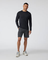 Vuori Long Sleeve Current Tech Tee Black T-Shirt