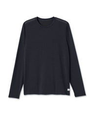 Vuori Long Sleeve Current Tech Tee Black T-Shirt