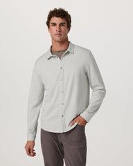 Vuori Men's Long Sleeve Ponto Button Down Salt Heather