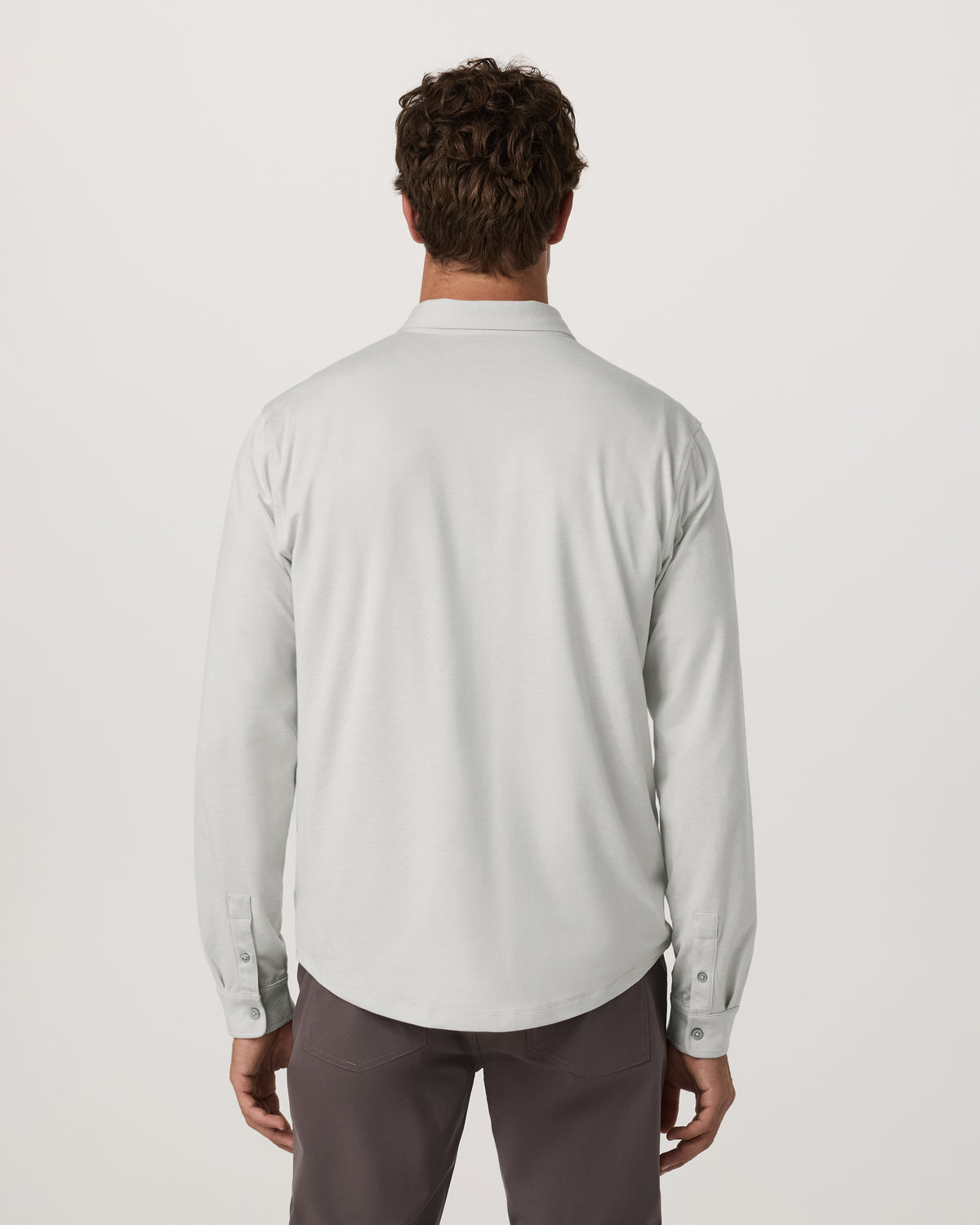 Vuori Men's Long Sleeve Ponto Button Down Salt Heather