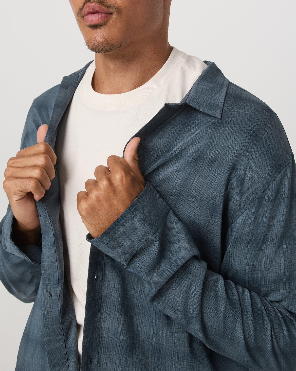 Vuori Long Sleeve Plaid Button Down Shirt Men's Abyss Shirt