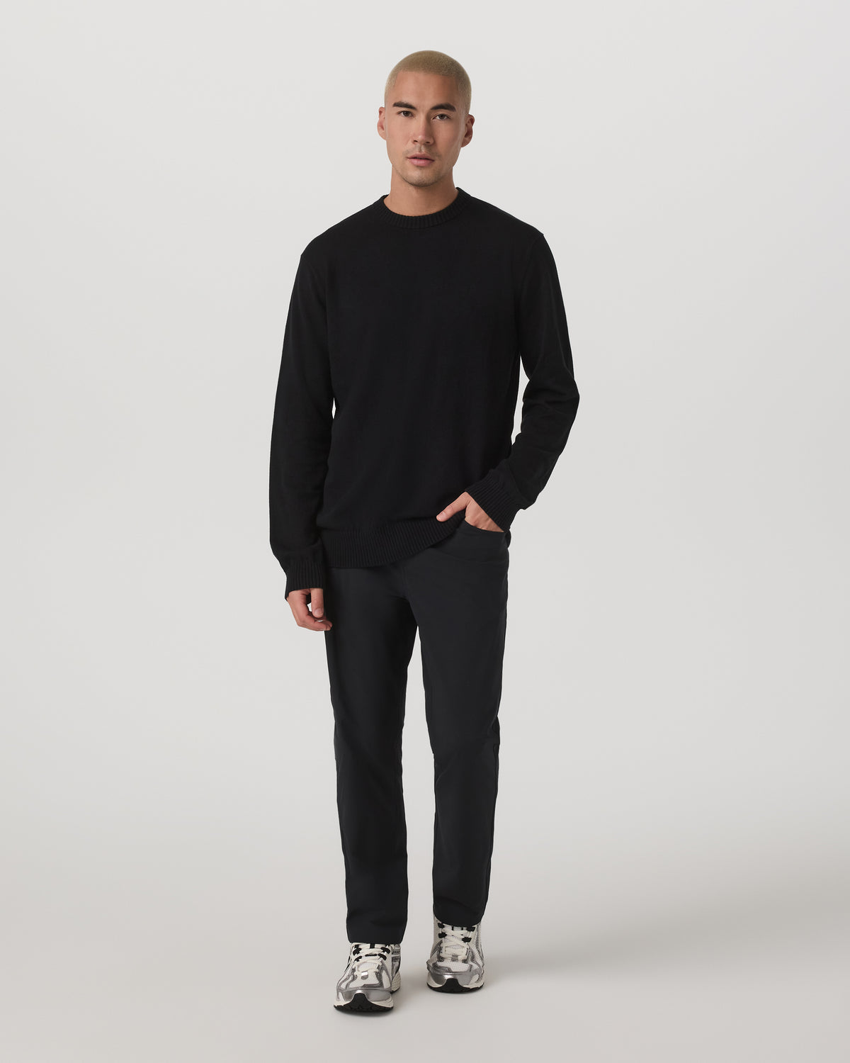 Vuori Fluent Sweater Men's Black Sweater