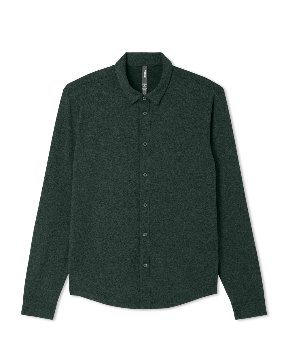 Vuori Men's Long Sleeve Ponto Button Down Evergreen Heather