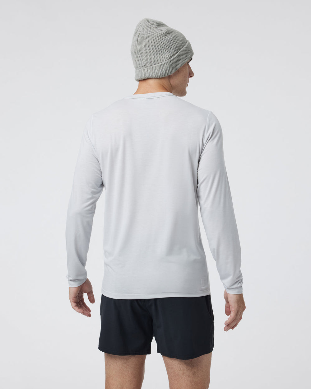 Vuori Long Sleeve Current Tech Tee Frost Grey