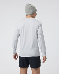Vuori Long Sleeve Current Tech Tee Frost Grey