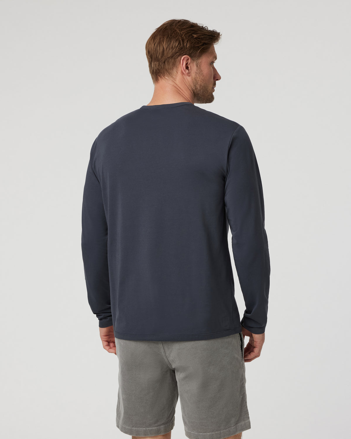 Vuori Long Sleeve Men's Feather Tee Navy