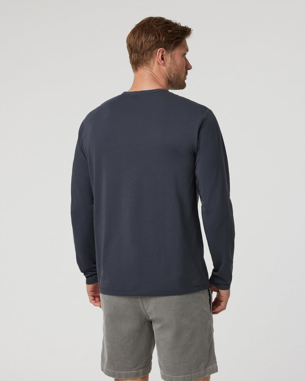 Vuori Long Sleeve Men's Feather Tee Navy