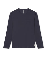 Vuori Long Sleeve Men's Feather Tee Navy