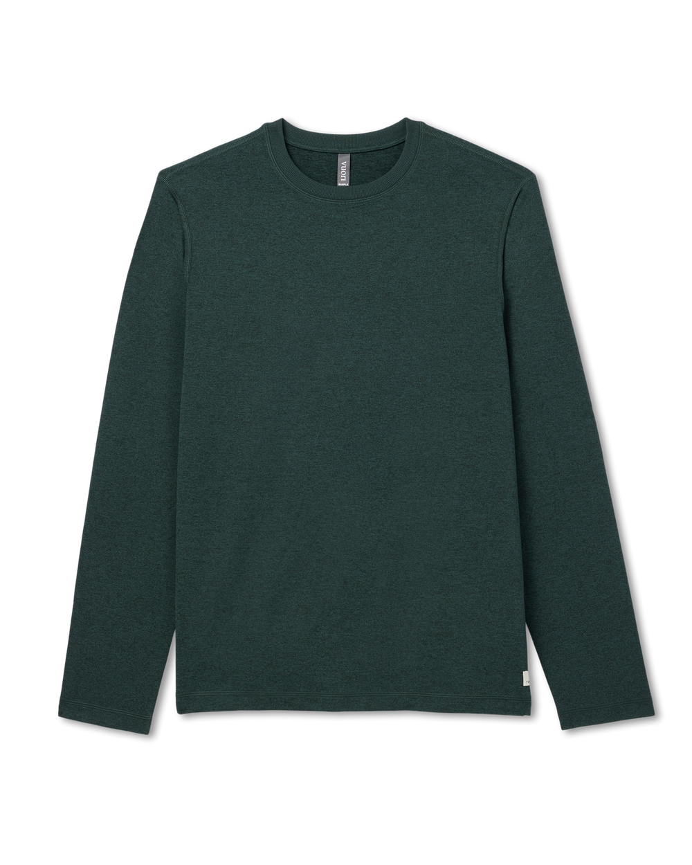 Vuori Long Sleeve Ponto Performance Tee Evergreen Heather