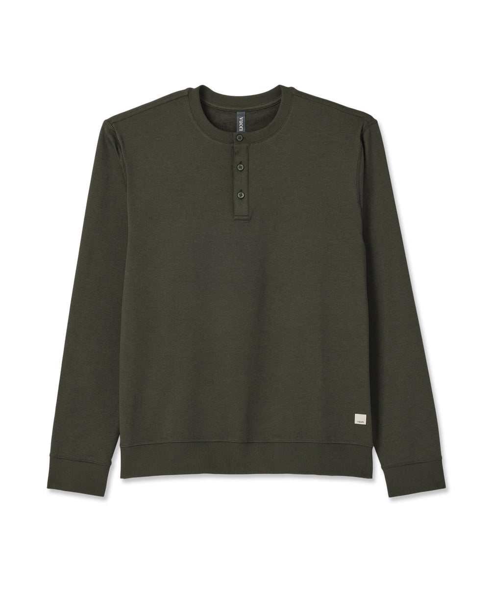 Vuori Long Sleeve Coronado Henley - Relaxed Oregano Heather