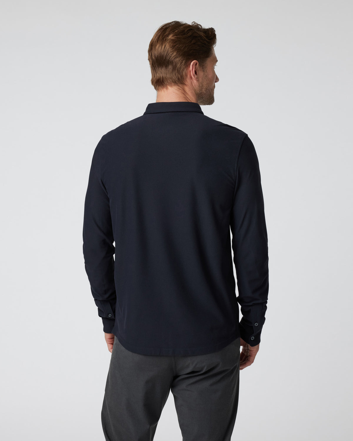 Vuori Long Sleeve Ace Button Down Men's Black Shirt
