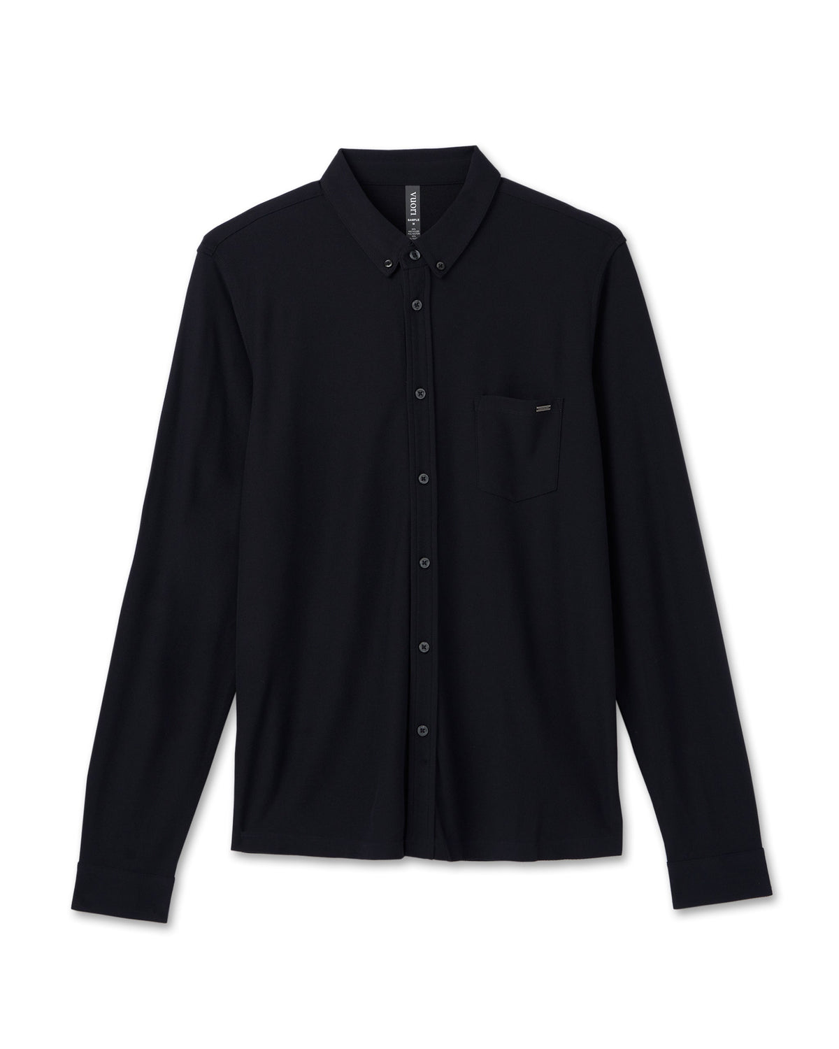 Vuori Long Sleeve Ace Button Down Men's Black Shirt