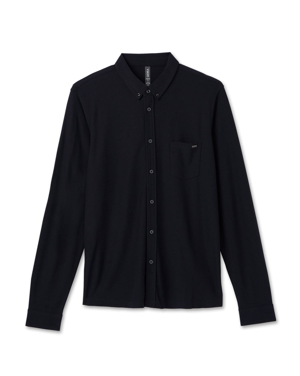 Vuori Long Sleeve Ace Button Down Men's Black Shirt