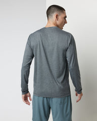 Vuori Long Sleeve Tradewind Performance Tee 2.0 Heather Grey