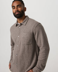 Vuori Long Sleeve Altitude Wool Shirt - Relaxed Phantom Grey