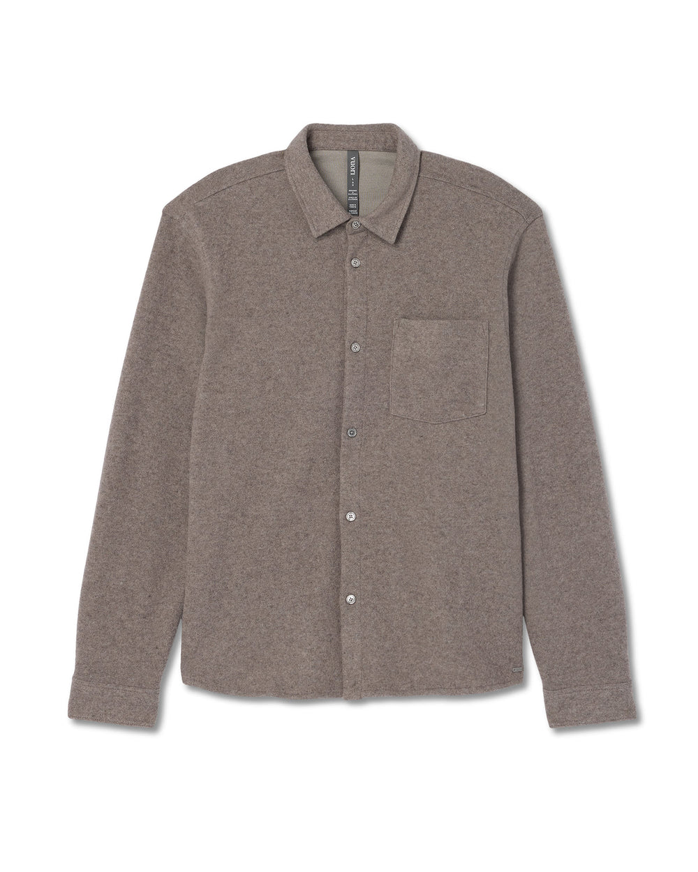 Vuori Long Sleeve Altitude Wool Shirt - Relaxed Phantom Grey