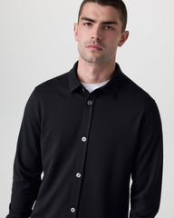 Vuori Long Sleeve North Beach Button Down Black