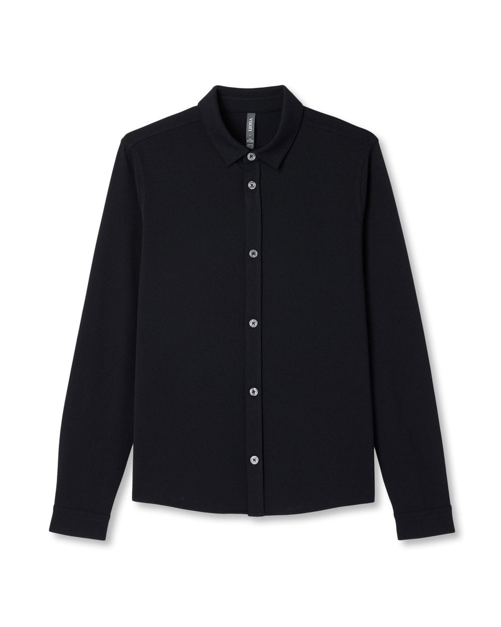 Vuori Long Sleeve North Beach Button Down Black