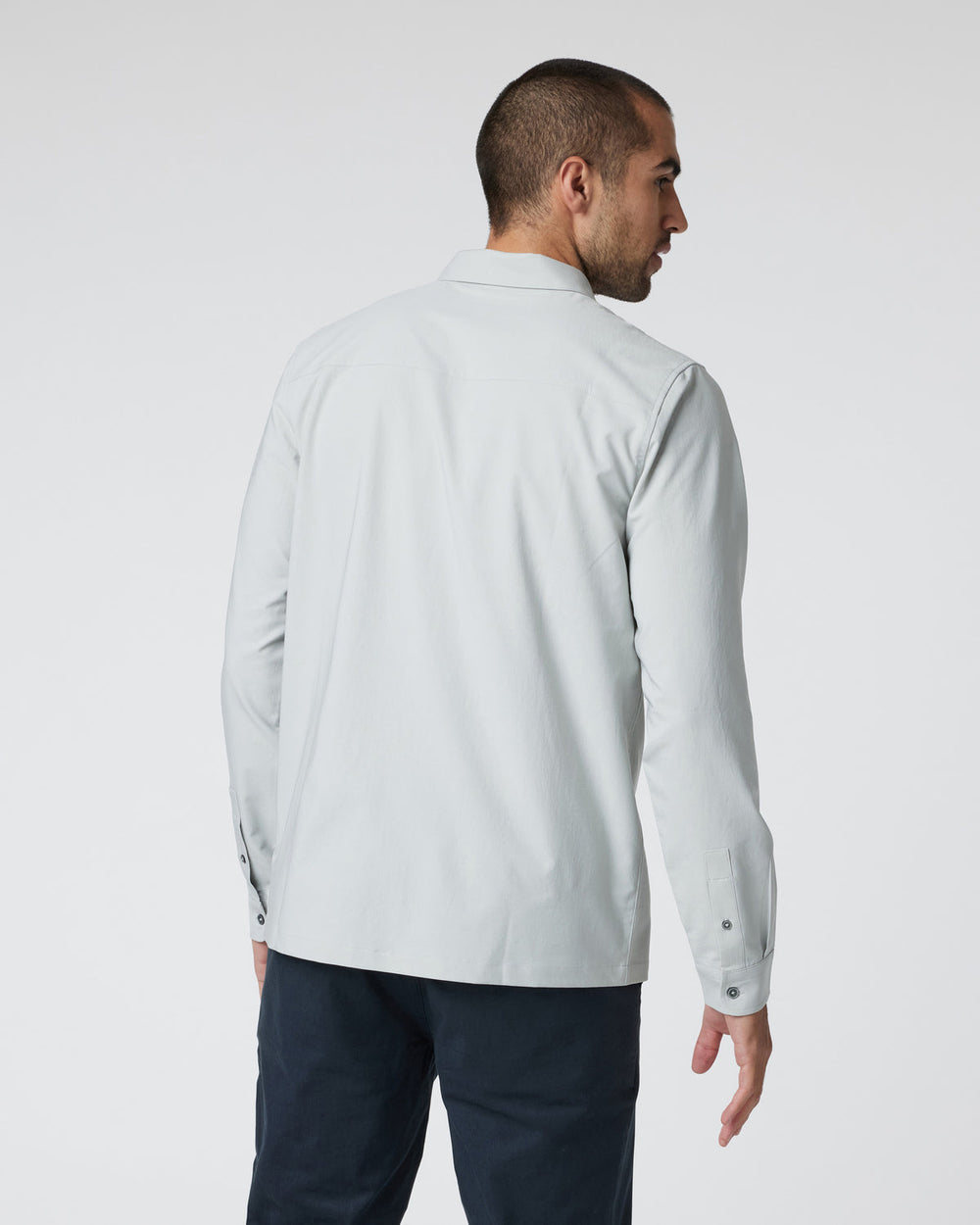Vuori Long Sleeve Manhattan Button Down Sky Grey