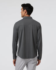 Vuori Long Sleeve TravelLite Button Down Dark Pewter