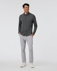 Vuori Long Sleeve TravelLite Button Down Dark Pewter