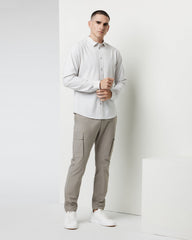 Vuori Long Sleeve Bridge Button Down Men's Salt Shirt