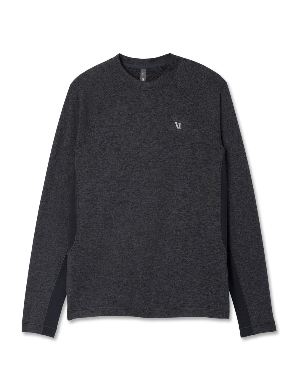 Vuori Long Sleeve Ponto Hybrid Baselayer Charcoal Heather