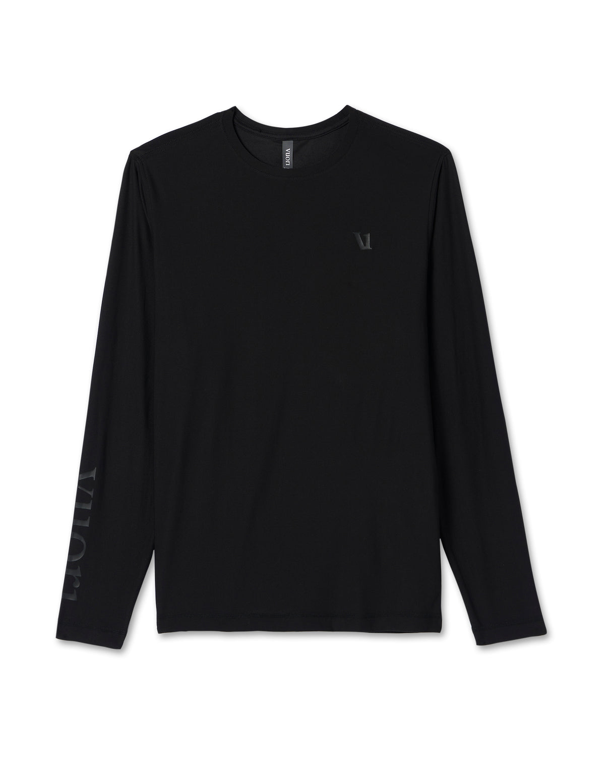 Vuori Long Sleeve Strato Graphic Tee Black Workout Tee