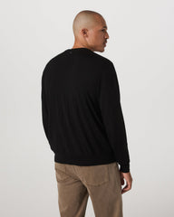 Vuori Merino Fine Gauge Wool Sweater Men's Black Sweater
