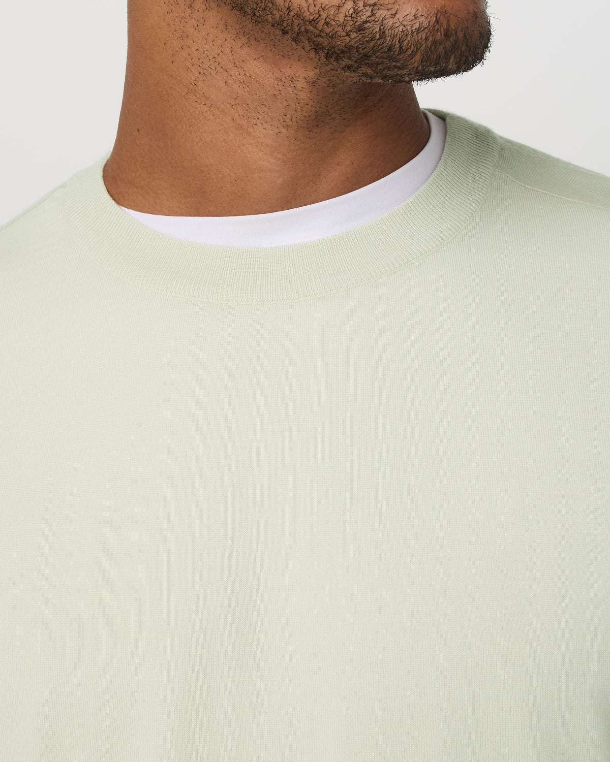 Vuori Men's Merino Fine Gauge Wool Sweater Sandalwood