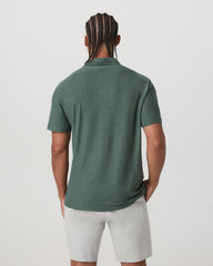 Vuori Strato Tech Polo Men's Agate Green Heather Polo Shirt