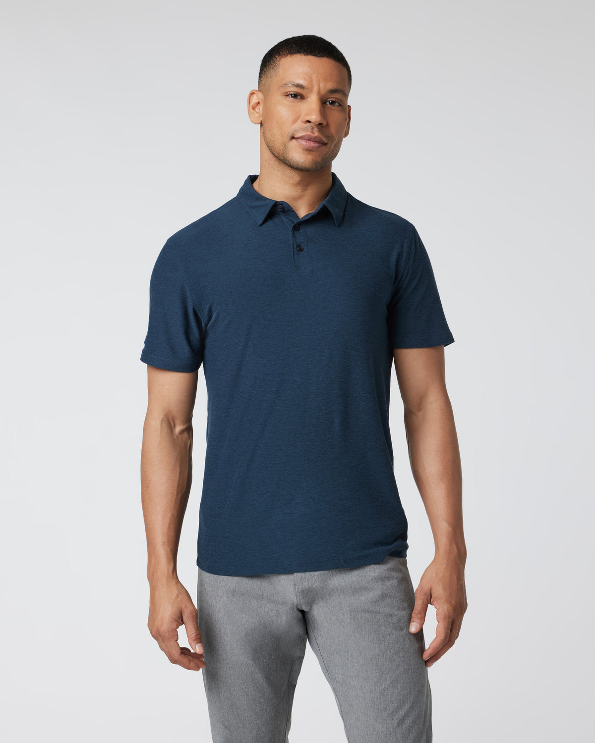 Vuori Strato Tech Polo Men's Navy Heather Polo