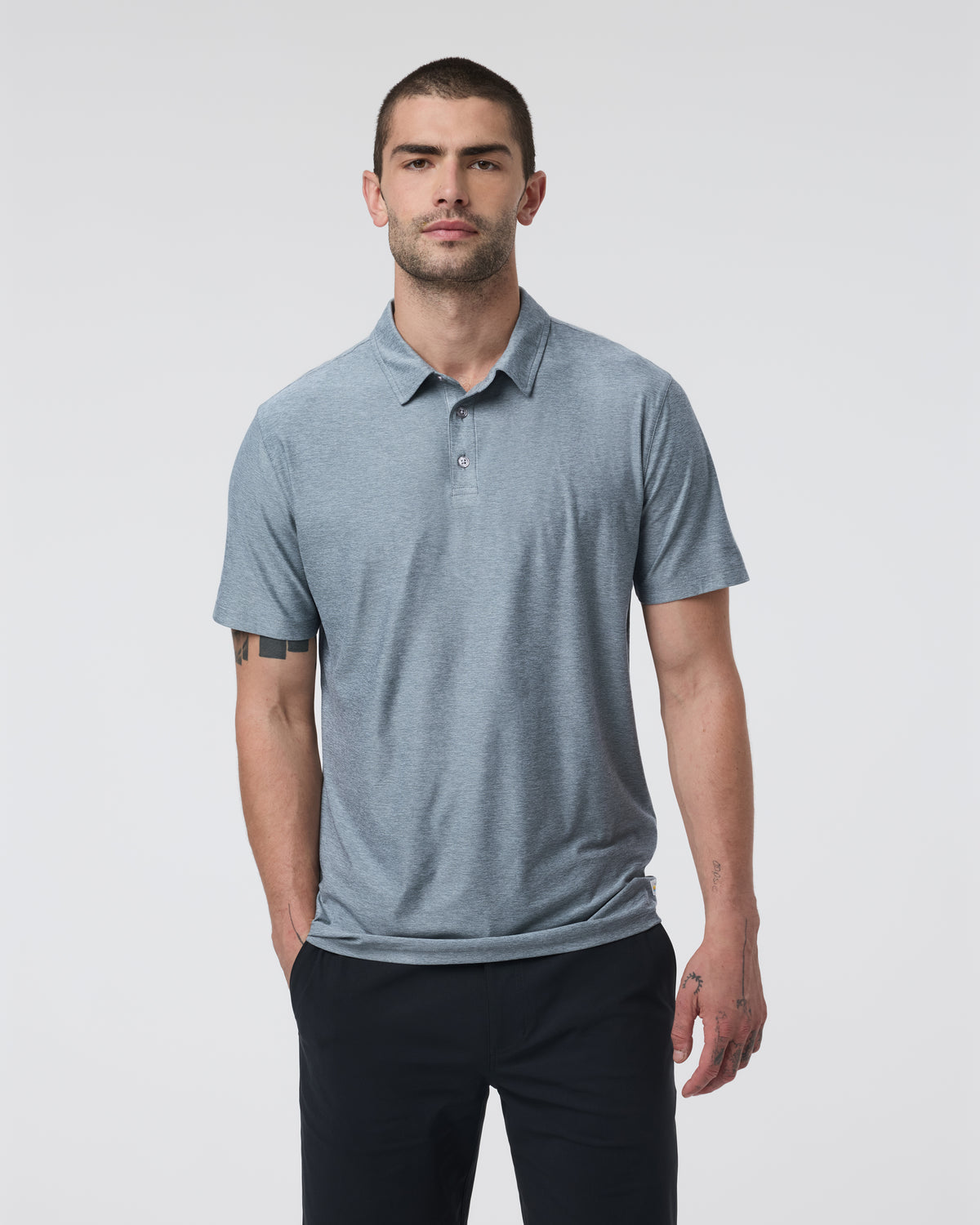Vuori Strato Tech Polo Men's Mist Heather Polo